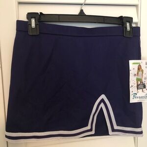 Purple Mini Cheer Skirt With White Sparkle Detail
